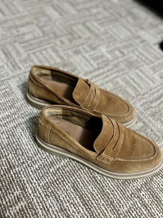 Mocasini maro  piele intoarsa
