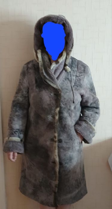 Продам дублёнки серая и коричневая