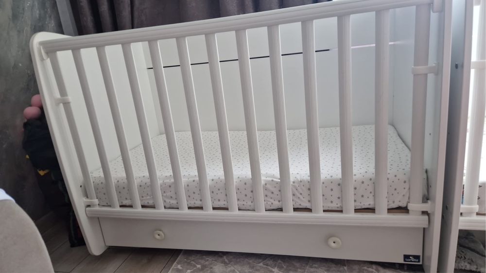 LORELLI Classic Легло-люлка 60/120 см. DREAM БЯЛО