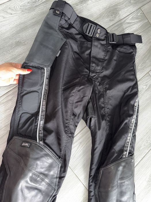 Pantaloni moto Polo textil și piele măsura 52