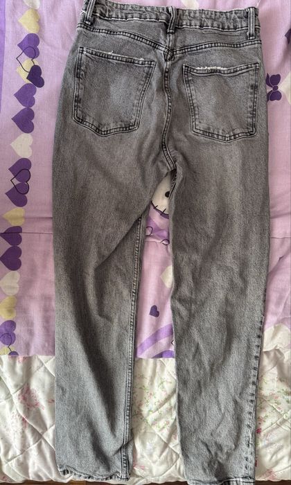 Сиви дамски дънки