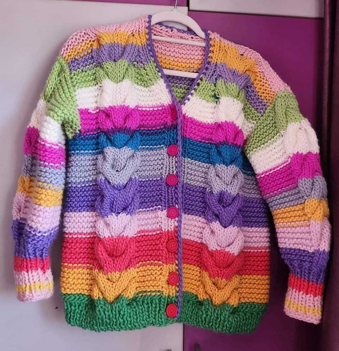 Cardigan lana handmade