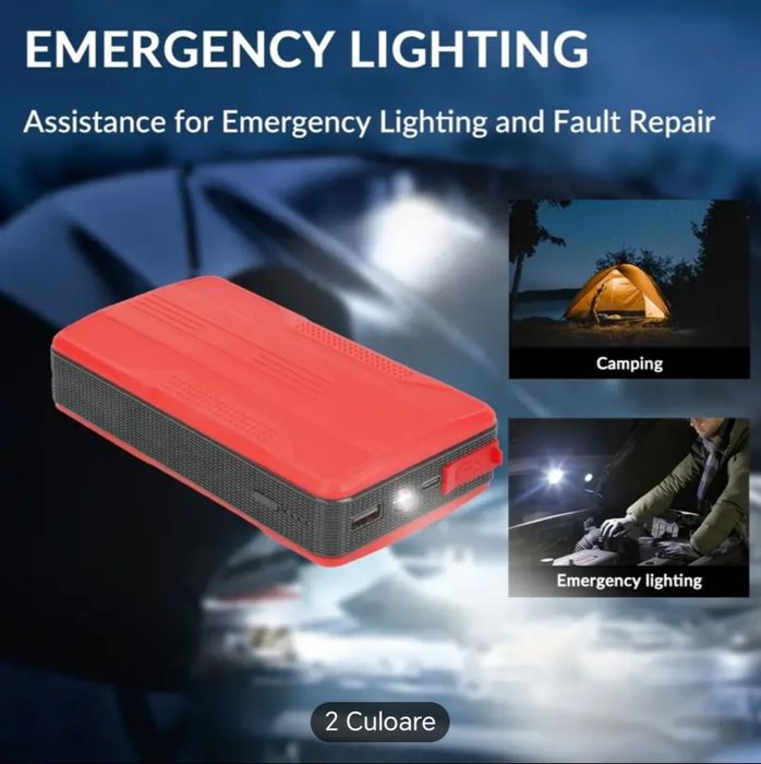 Jump starter / robot  pornire auto / incarcare baterie / Powerbank