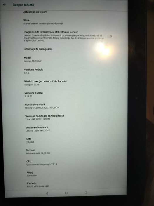 Lenovo tabletă android