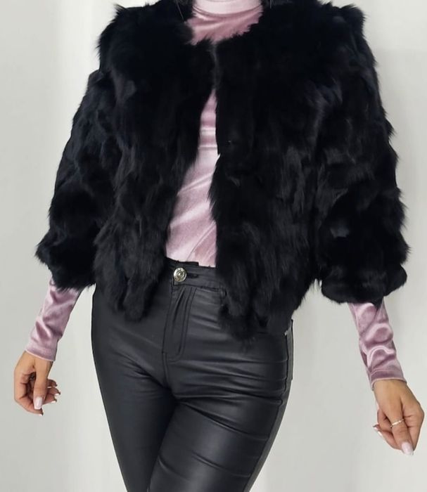 Jacheta scurtă din blană!