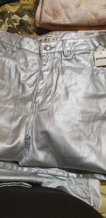 Сребристи дънки  Pimkie 42