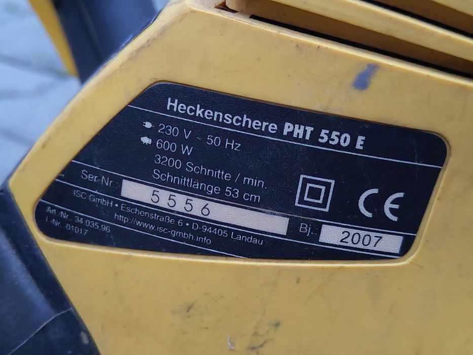 Храсторез Heckenschere PHT550E 600W