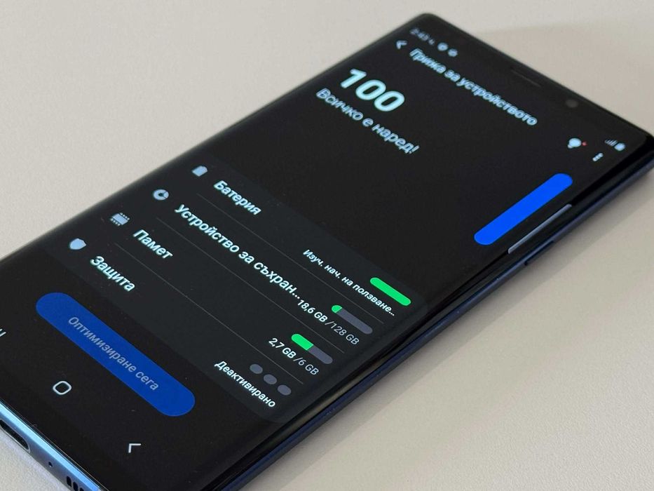 Бартер! Samsung Galaxy Note 9 Ocean Blue (Син)