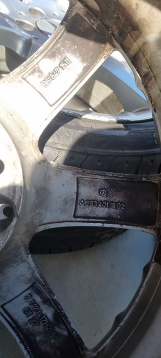 jante Mercedes r17 cu anvelope vara ca noi