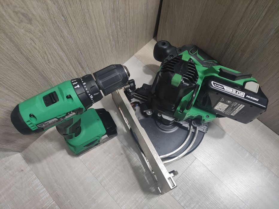Set Hikoki Hitachi C 18 DBAL circular autofiletanta percuție DV 18 DA