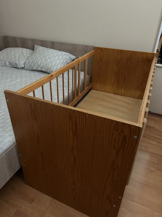 ПОДАРЯВАМ Детско дървено креватче 70х140см