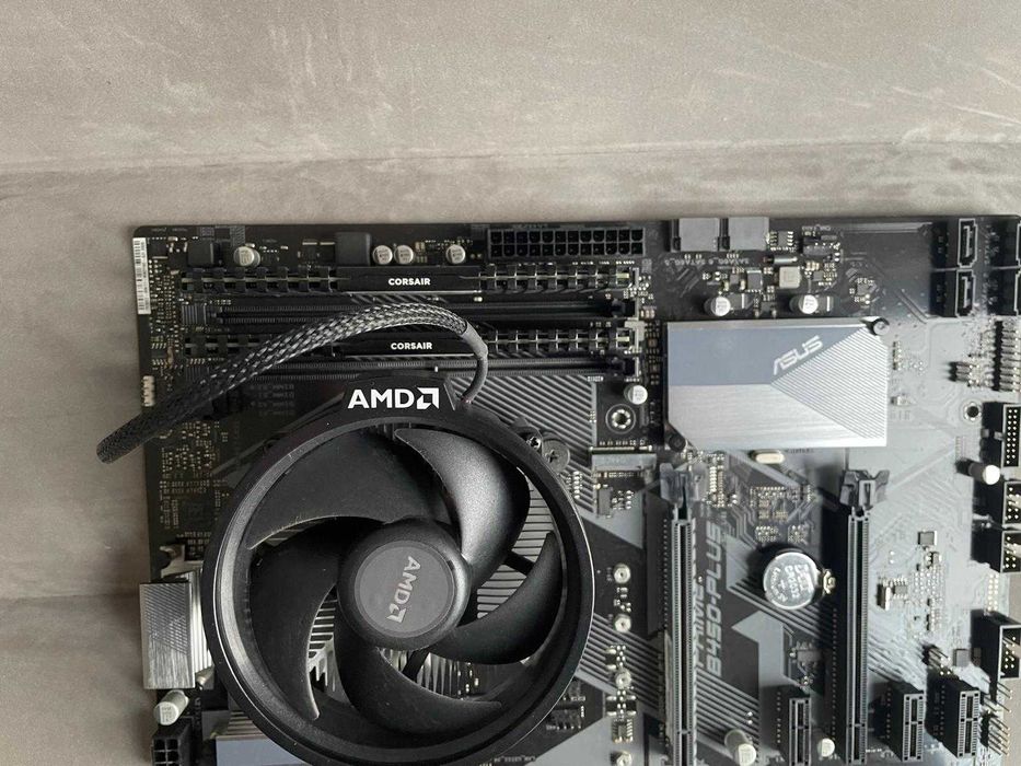 Vand ASUS B450 +AMD Ryzen 5 3600X 16GB RAM DDR4 + Sursa Njoy 650W