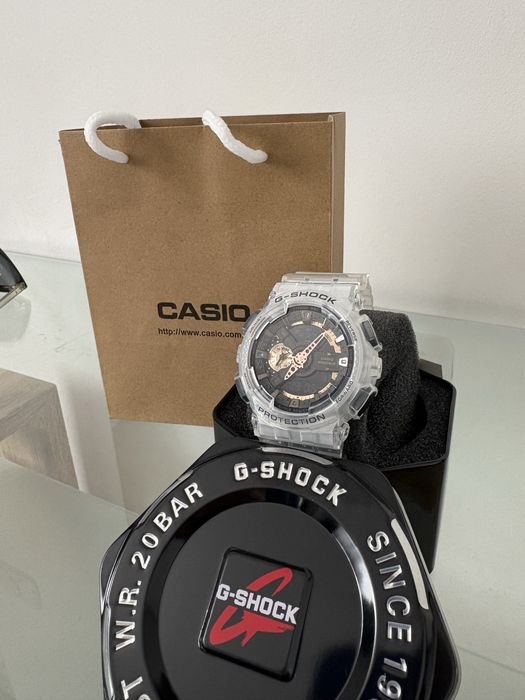 Casio G-Shock Transparent Original NOU cu etichete și cutie