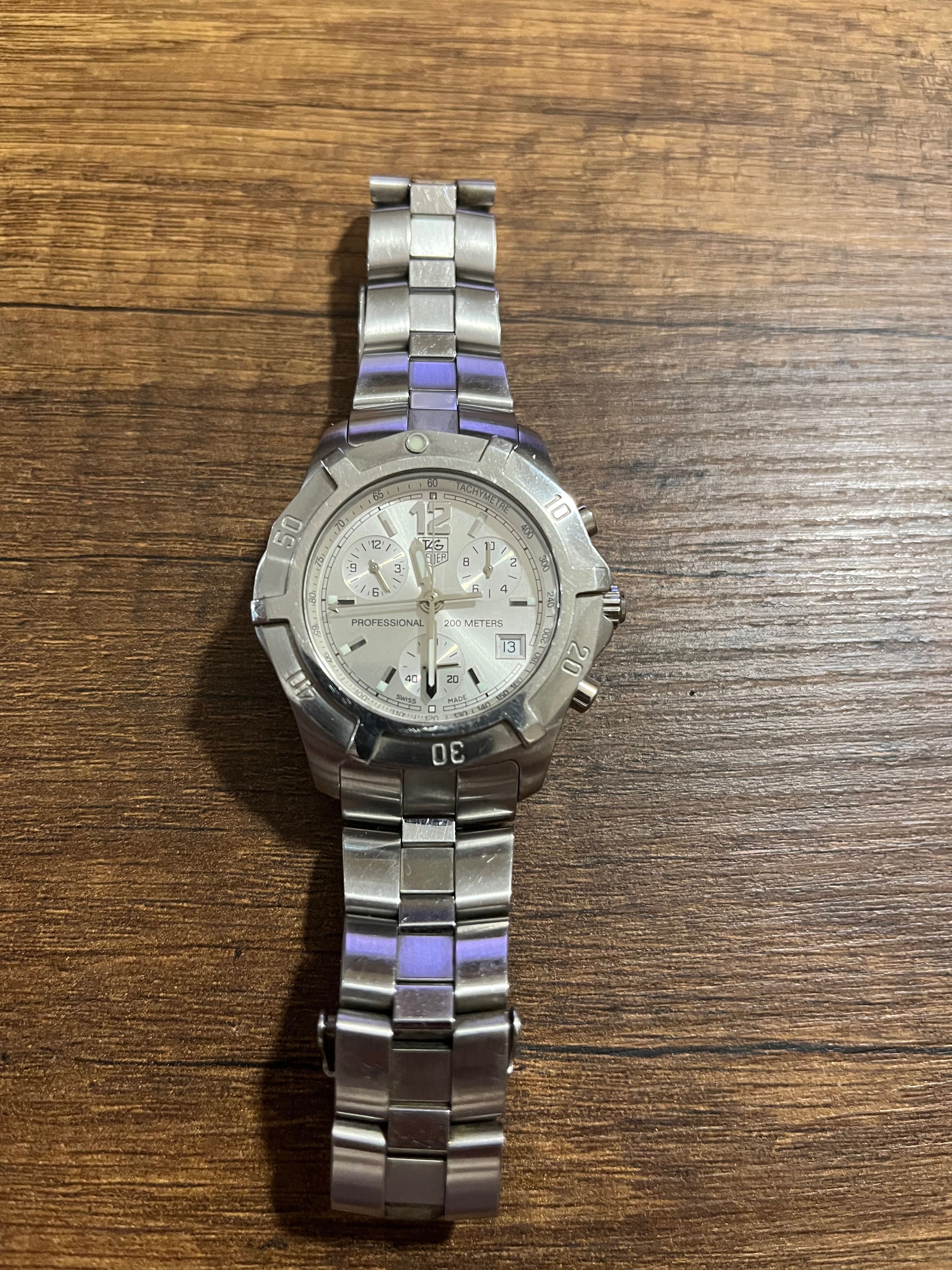 TAG Heuer 2000 CN1111.BA0337 Chronograph Professional Steel Silver