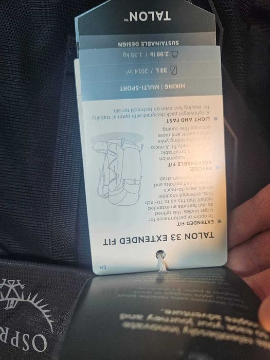 Osprey Talon 33 rucsac drumetie