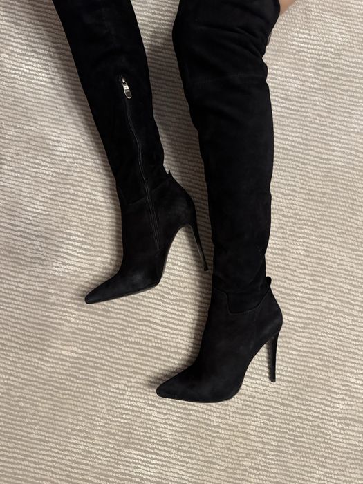 Ботфорты натуральная замша