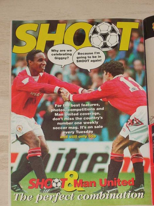 МАНЧЕСТЪР ЮНАЙТЕД официални клубни списания от 1993 и 1994 г. Пол Инс