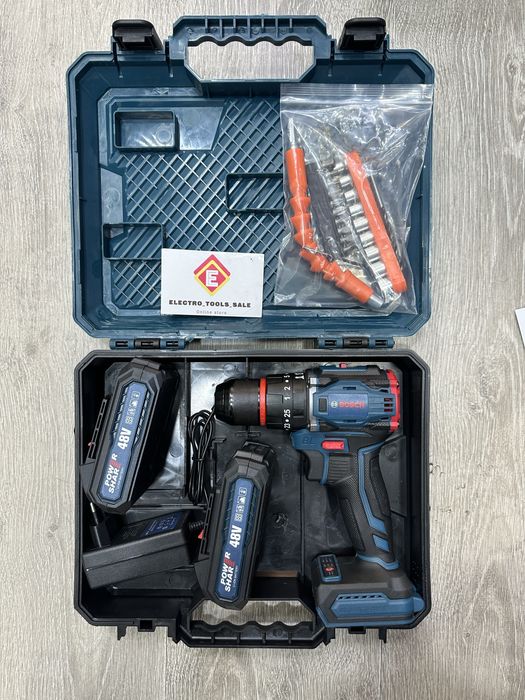 Бесщеточный Аккумуляторный дрель шуруповерт BOSCH 48 v. Shurupavyort