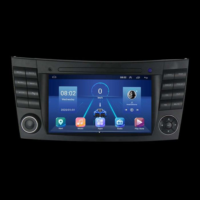 Navigatie Mercedes W211 E200 Android 12 Carplay  1/8 GB + CAMERA