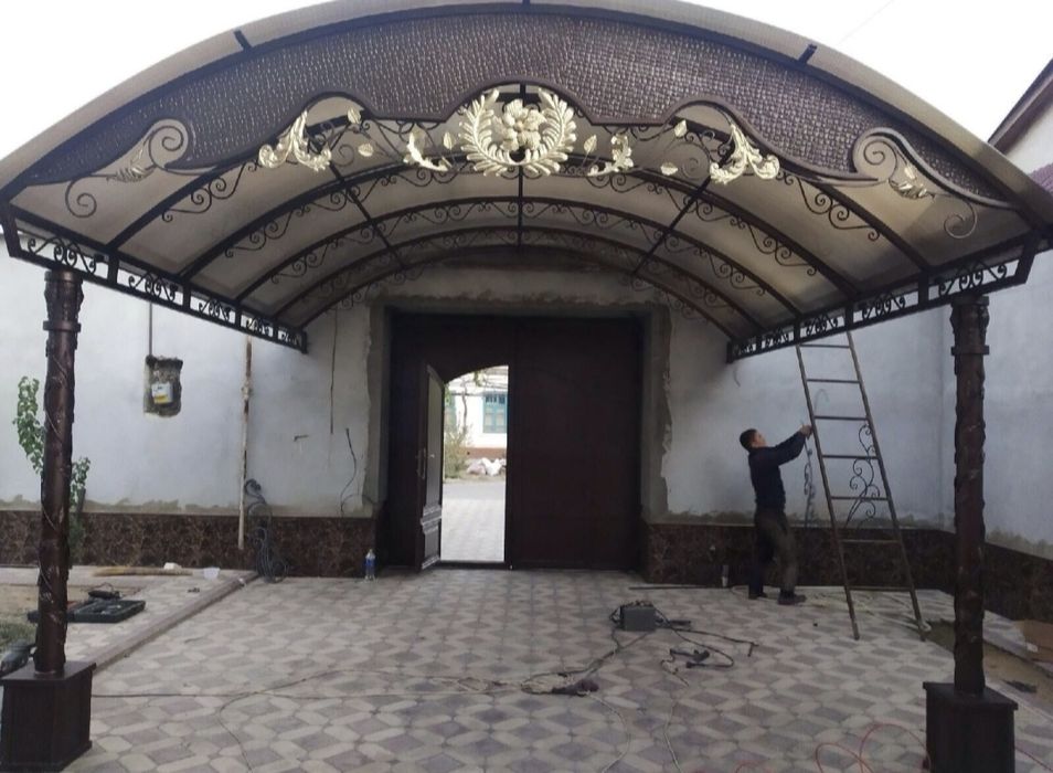 Решетка навес перилла казерёк