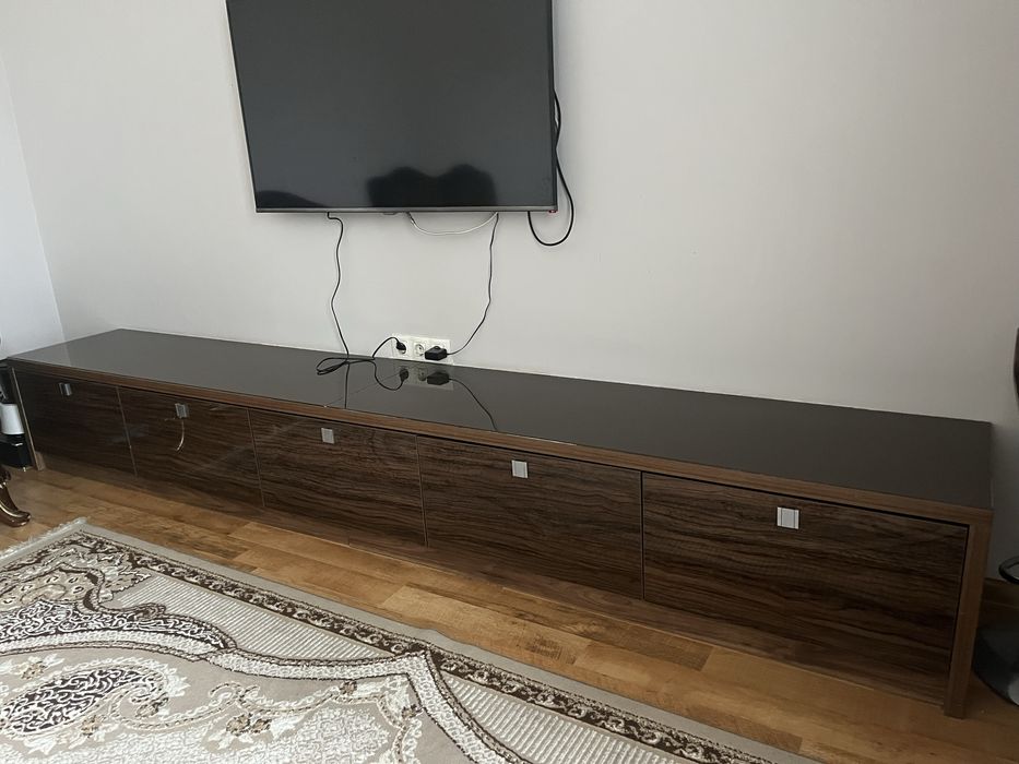 Тв тумба комод напольная деревянная ,5 полок