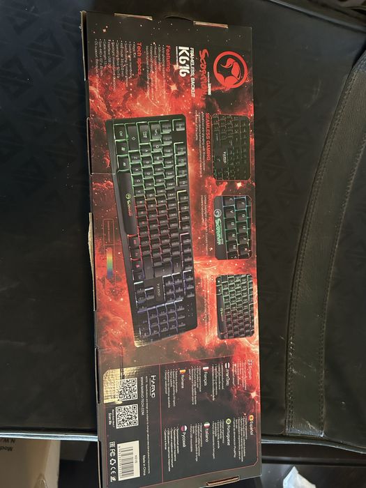 Kit Marvo Scorpion Gaming Tastatura si Mouse LED RGB waterproof