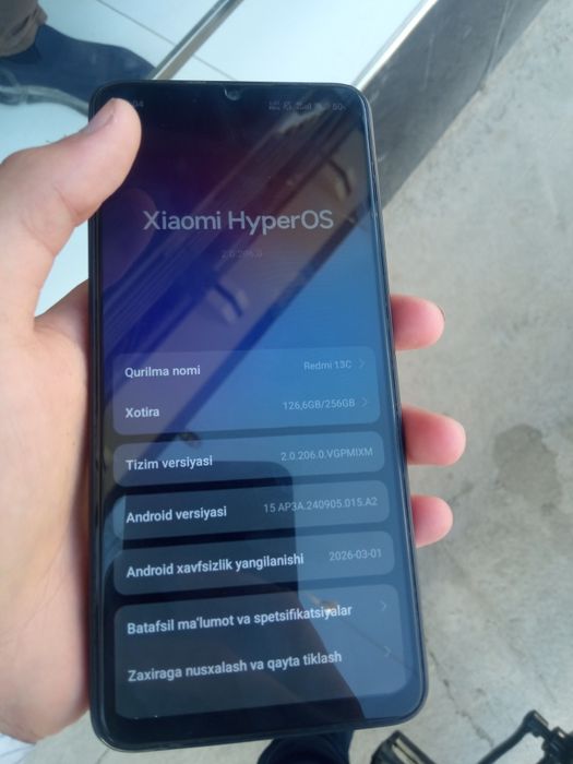 Redmi 13 C xotira 256/8
