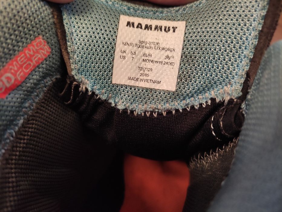 Bocanci dama  38 2/3 Mammut Kento Tour High GTX women