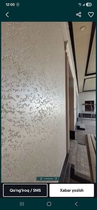 Tiravertin fasat  ishlari