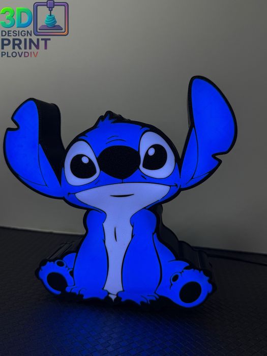 3D Лампа Stitch