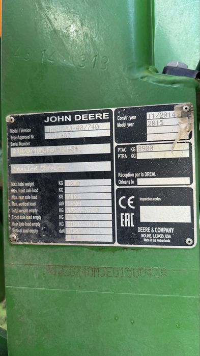 Sprayer john deere m740i, m732, met john deere, pulverizator john deere