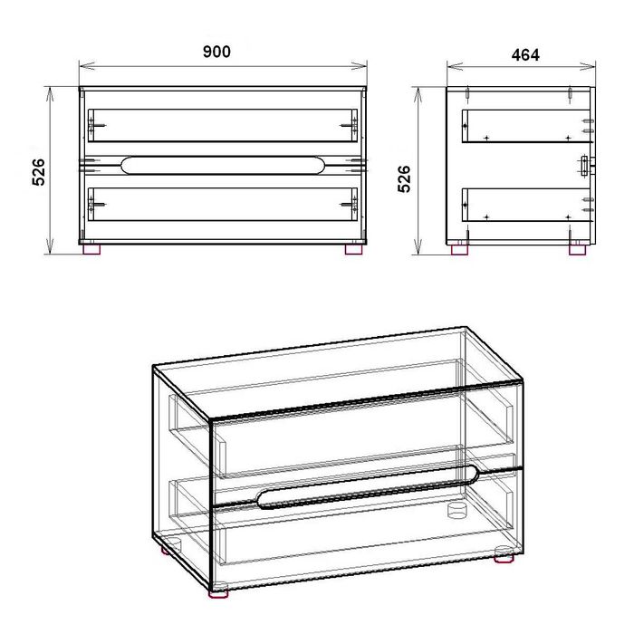Нов! ТВ шкаф Компанит МС ТВ-4