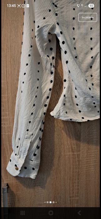 Bluza tip camasa Jacquemus 36 cu buline si decupaje, eleganta