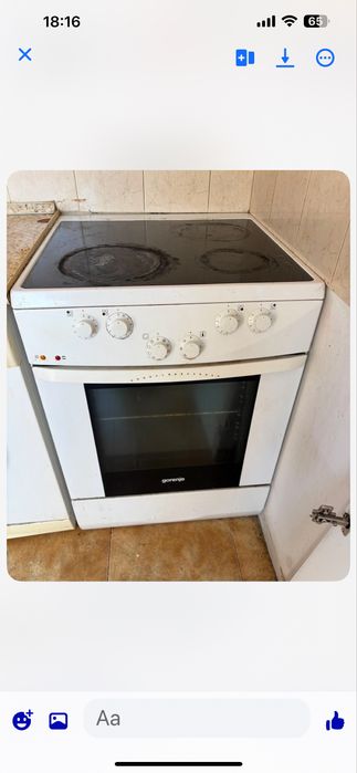 Готварска печка с керамични котлони Gorenjie