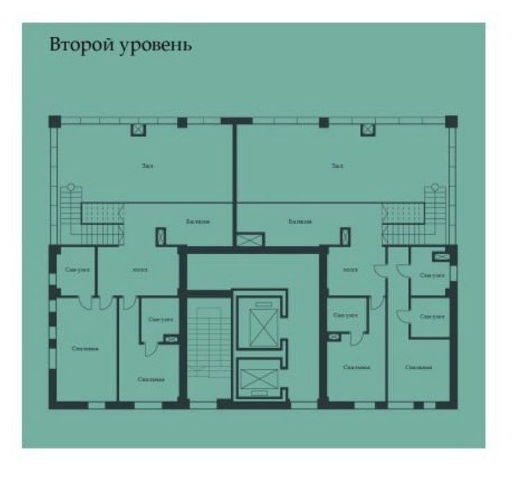 Элитный пентхаус в ЖК Parkwood, 356м², 5 комнат, состояние коробка
