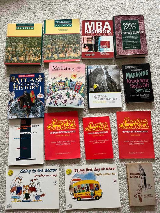 15 книги учебници английски език 25 евро общо