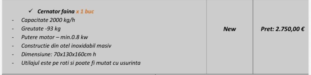 Vand Cernator faina