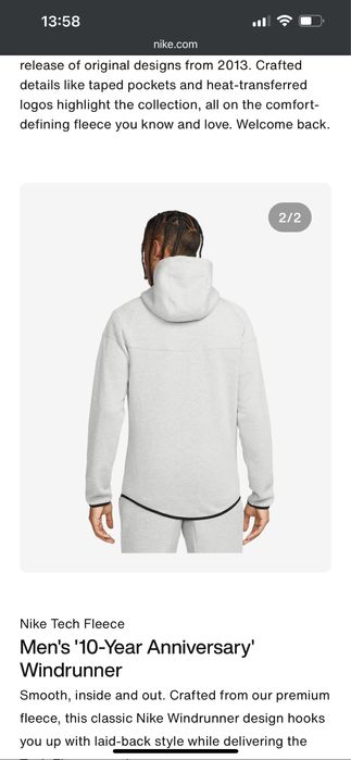 nike tech fleece grey