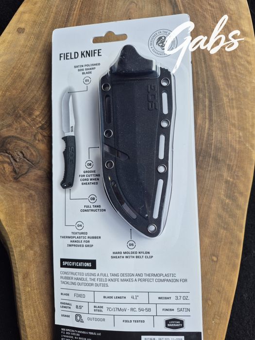 Нож с фиксирано острие SOG Field Knife