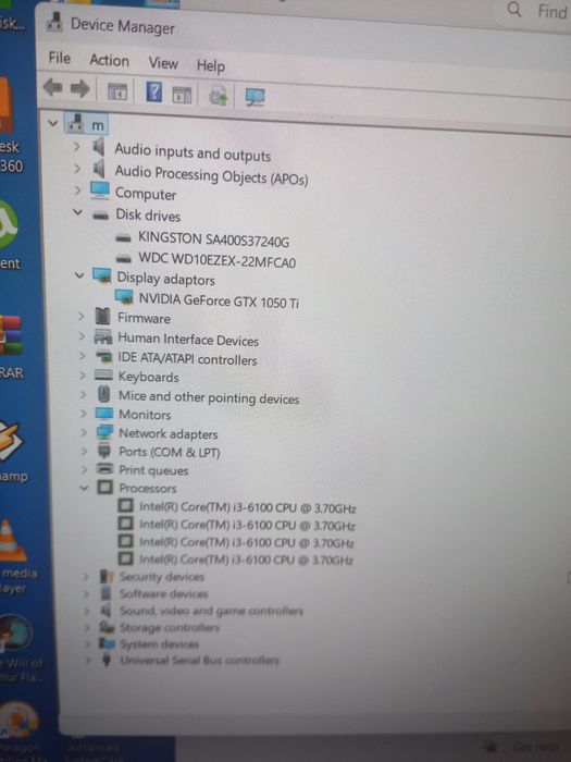 Vand computer  i3 - 6100 + monitor DELL 24"
