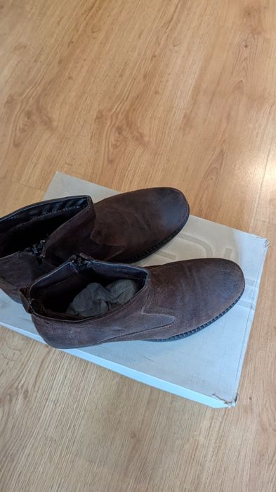 Мъжки боти /естествен велур/