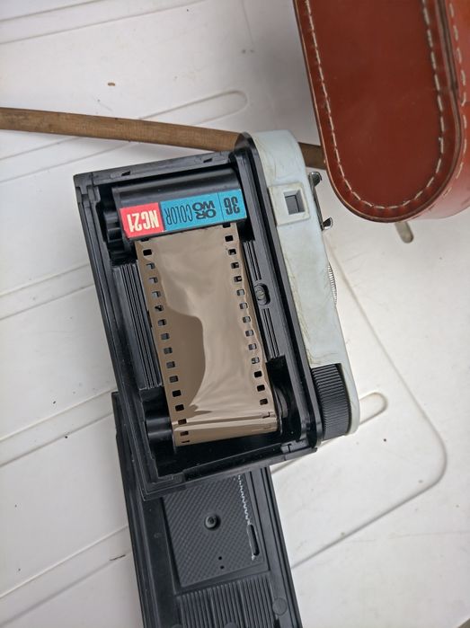 СМЯНА 6 Фотоапарат СССР,уникалет, калъф от Естествена кожа Без драскот