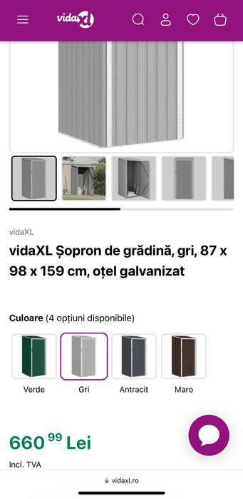 Casuta sopron de gradina NOU