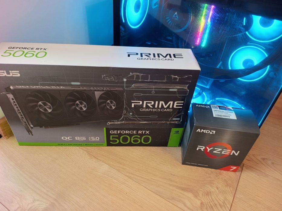 Vând PC Gaming AMD Ryzen 7 5700x + RTX 5060+32GB DDR4