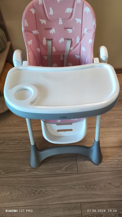 Столче за хранене Lorelli Campanella Pink Bears, Регулируемо, 6-36 мес