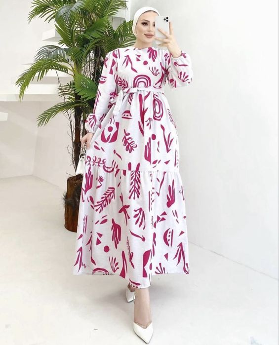 Женское длинное платье