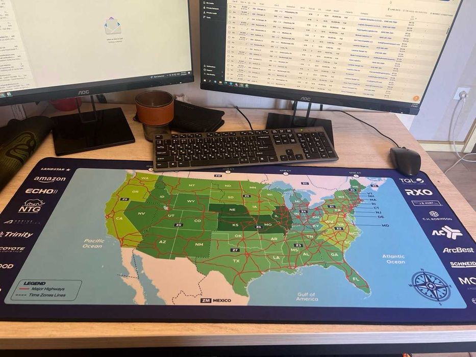 Большой коврик для мыши 90x40 см