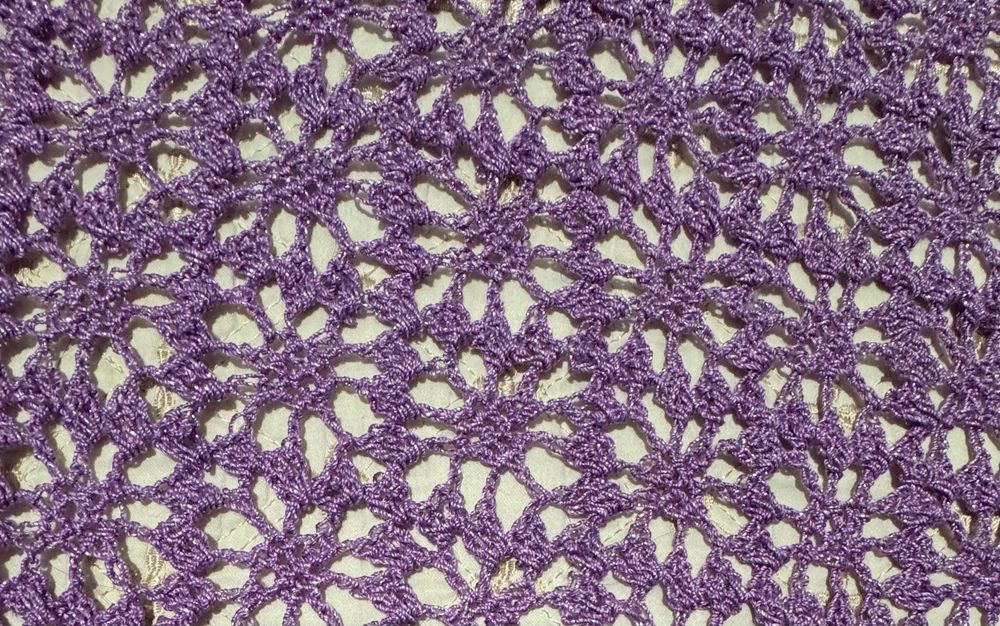 Шаль ручной вязки