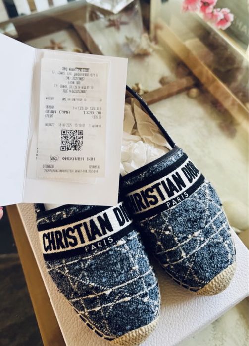 DIOR Оригинални Еспадрили, купени за 1329лв, продават се за 629лв,Нови