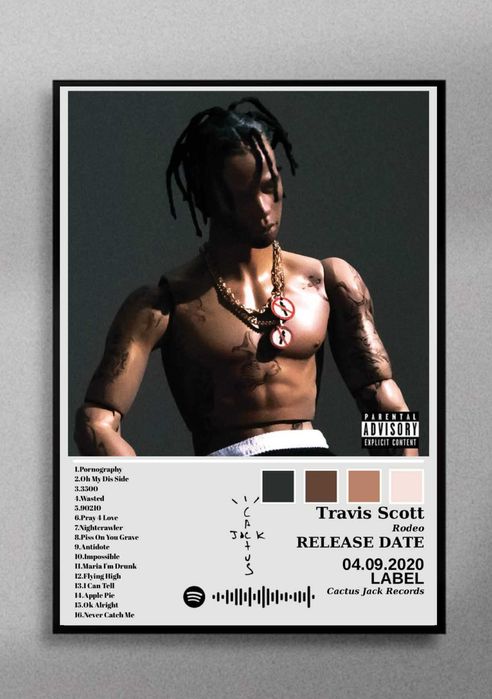 Tablou cu rama Travis Scott Rodeo